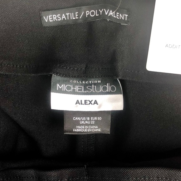 Michel Studio Women's Black Capri Pants NWT 1085 - Picture 5 of 6